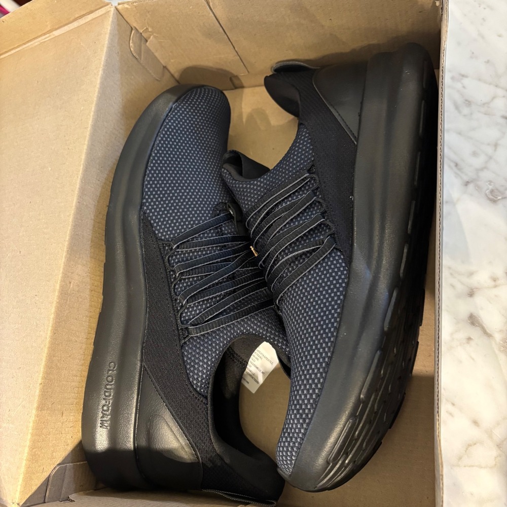 Adidas Lite Racer Adapt 7.0 Mens Sneakers Black Grey Slip On IE6327 Size 10 NEW - Picture 5 of 7